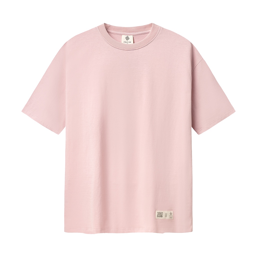 Áo thun trơn tay lỡ  Fullbox Four Basic phong cach Unisex Nam Nữ chất lượng Premium Cotton oversize form rộng T01 | BigBuy360 - bigbuy360.vn