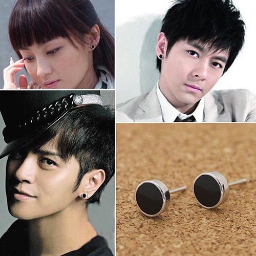 Khuyên tai mạ bạc 925 kiểu dáng đơn giản sang trọng dành cho cả nam và nữ