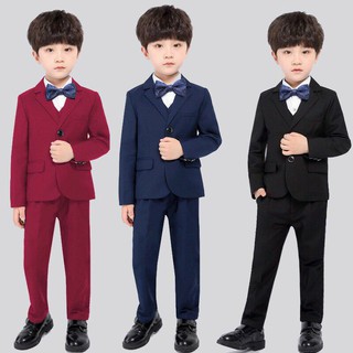 Bộ vest set 3 cho bé (kèm nơ), bộ vest bé trai, mua đồ đi tiệc cho bé