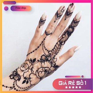 MỰC XĂM HENNA ĐEN VÀ 70 KHUÔN MINI