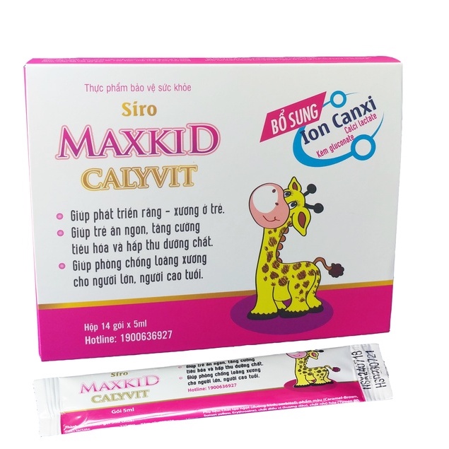 MAXKID CALYVIT – Giúp trẻ ăn ngon, tăng cường hấp thu, bổ sung các vitamin cho trẻ nhỏ