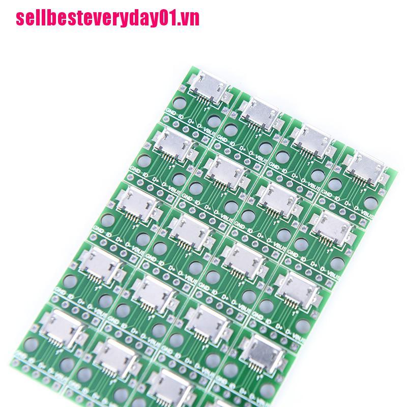 Set 20 Pin Chuyển Đổi Usb Sang Dip 2.54mm Micro Usb Sang 5 Pin Chuyên Dụng
