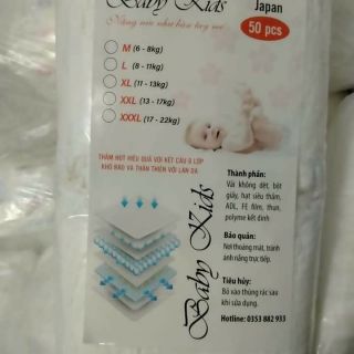 Bỉm quần baby kids 100m m/l/xl/xxl/xxxl