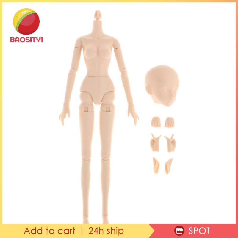 Mô hình cơ thể búp bê tỉ lệ 1/6 kèm 2 đôi bàn tay và 1 đôi tai