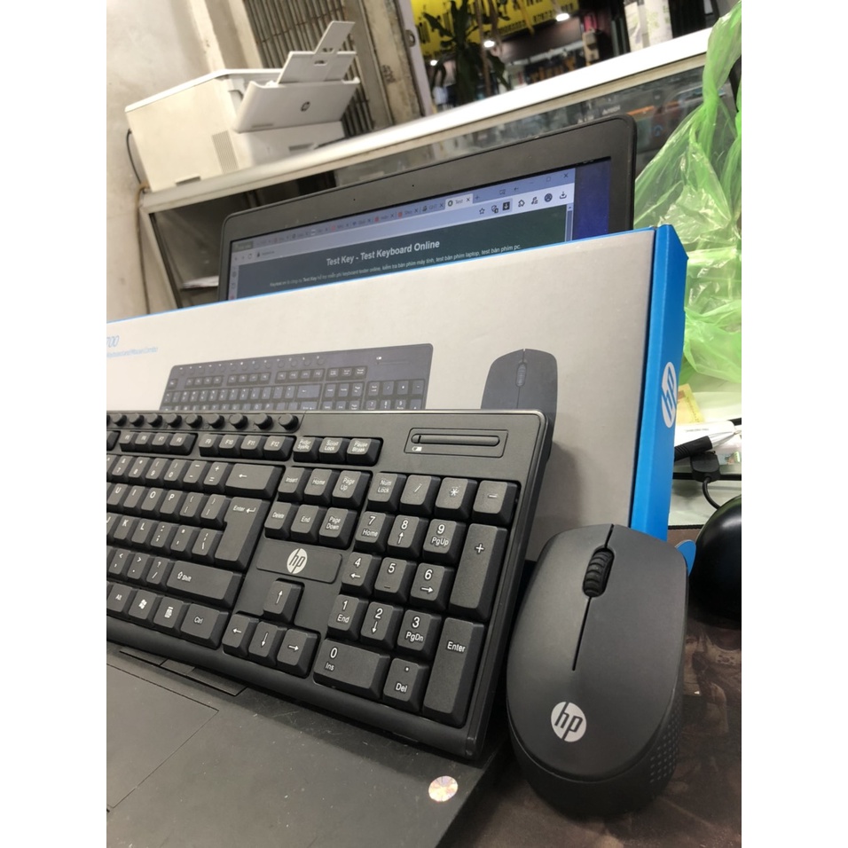 Combo Bàn phím và chuột không dây HP CS700- Thiết Kế Tinh Tế- Lướt Nhẹ Nhàng, Bảo Hành 12 Tháng- Hàng Công Ty
