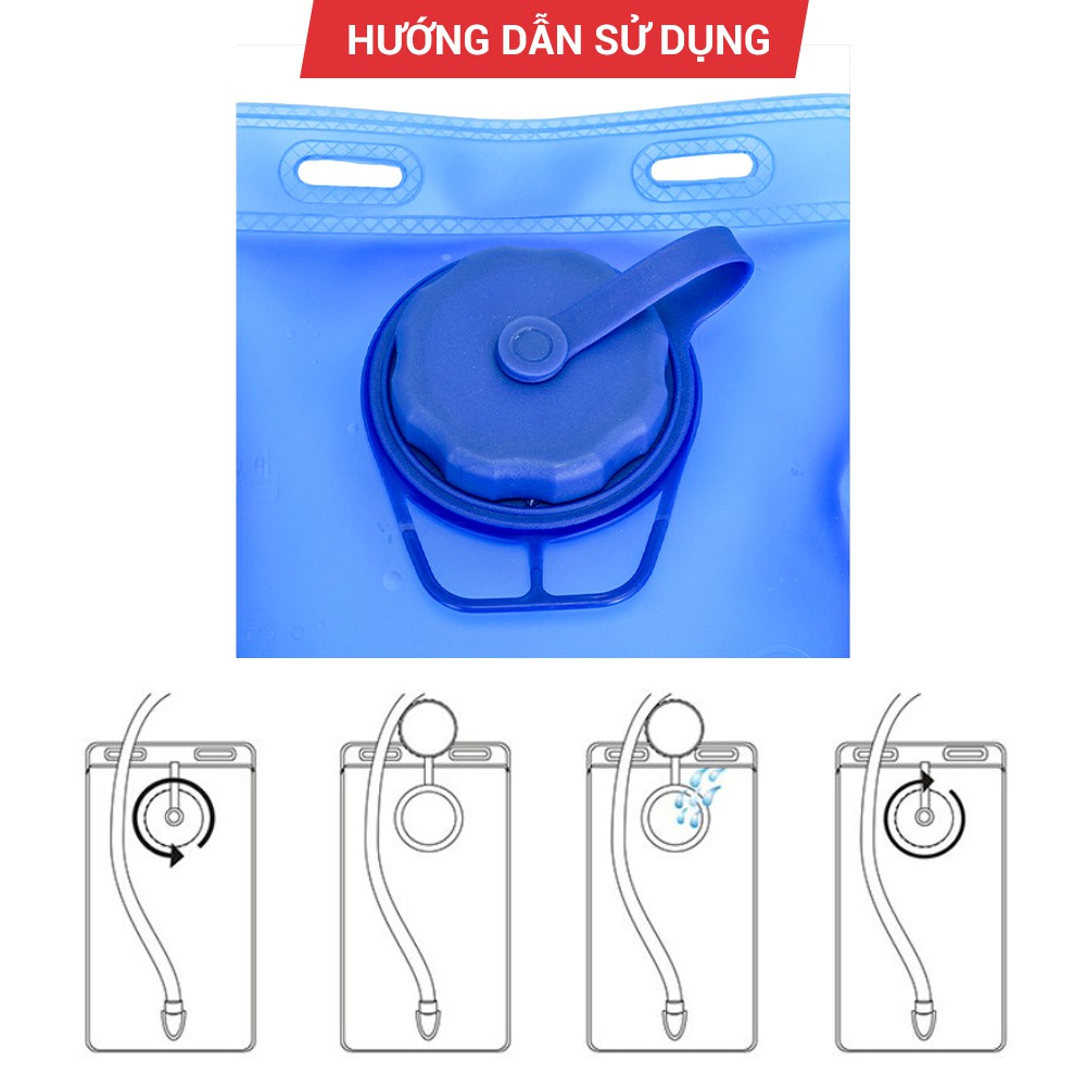 Túi vest đựng nước thể thao, chạy bộ GoodFit (2L) GF01RA