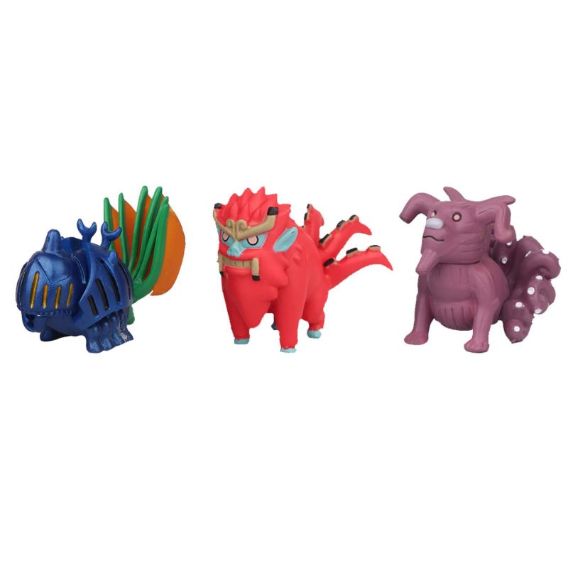 Combo Mô hình Chibi Naruto nhựa đặc nhân vật Naruto Akatsuki Thập vĩ thú