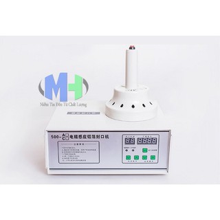 Máy dán màng seal 500C,Seal màng nhôm chai lọ 500C
