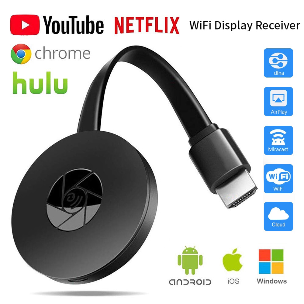 Thiết Bị Chia Sẻ Hình Ảnh Không Dây Mirascreen G2 Tv Cho Google Chromecast 2 Audio Ultra 4k Miracast