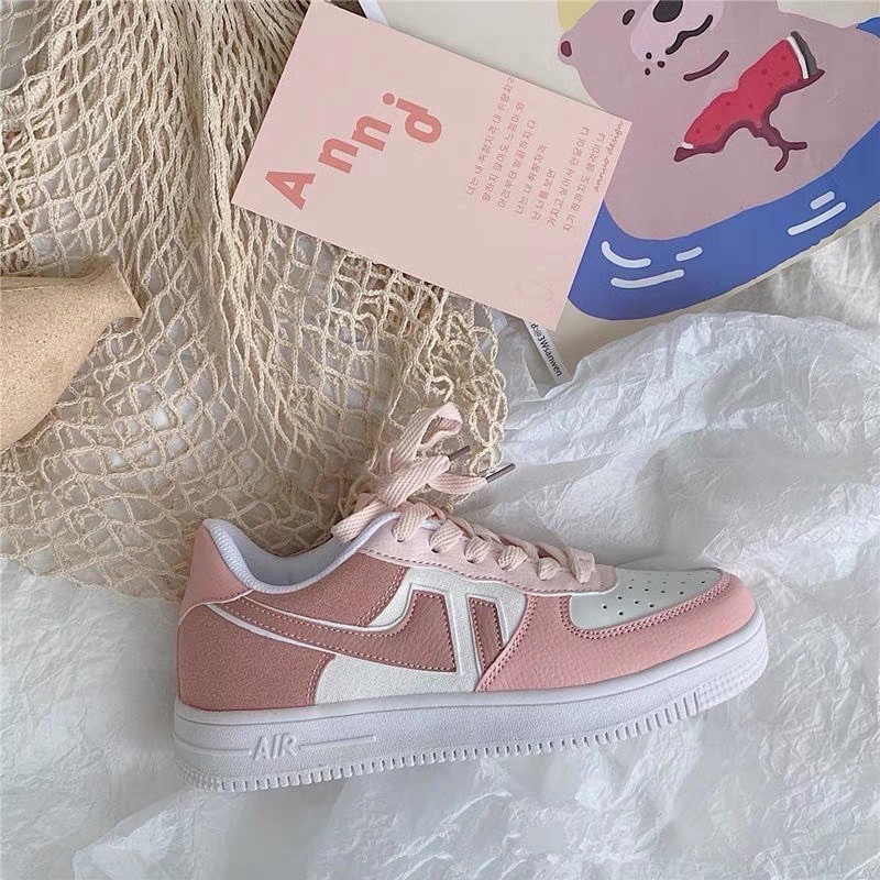 Giày thể thao nữ 66 đế bằng, Giày sneaker nữ thấp cổ kiểu dáng Hàn quốc | BigBuy360 - bigbuy360.vn