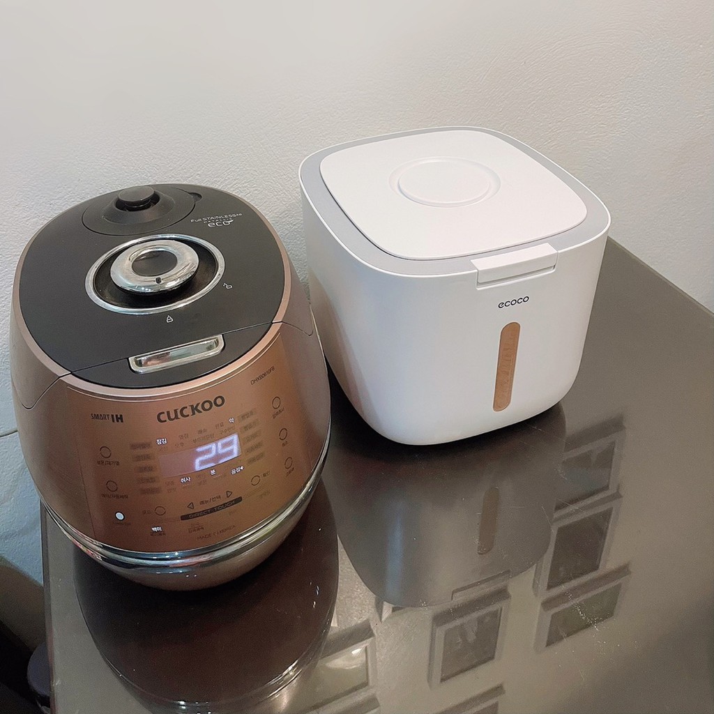 Thùng Đựng Gạo Cao Cấp (Tặng Kèm Cốc Xúc Gạo) - Thương Hiệu Nhật Bản ECOCO BH 1 NĂM