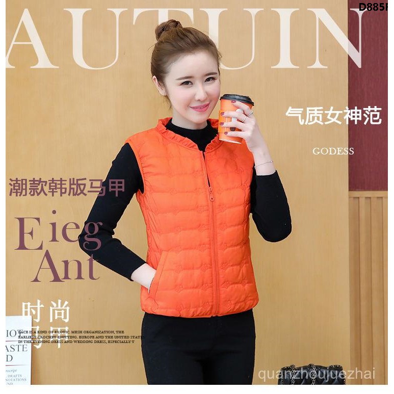 Áo khoác phao sát nách vải cotton mỏng thời trang mùa đông cho nữ | BigBuy360 - bigbuy360.vn