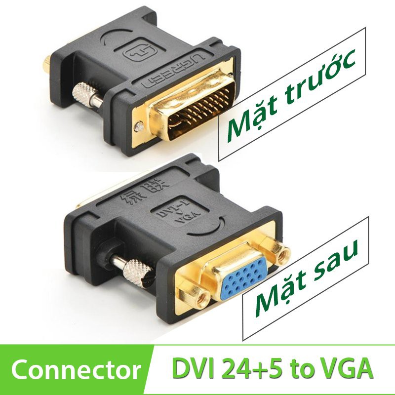 Đầu chuyển DVI-I 24+5 sang VGA Ugreen 20122