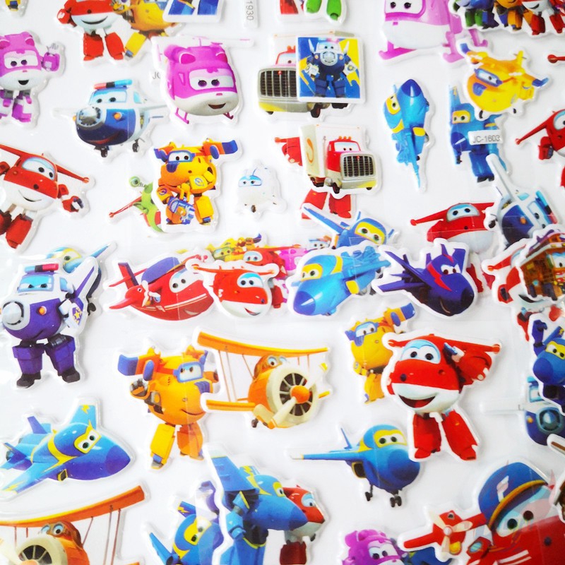 Set 1/5 Tấm Hình Dán 3d Siêu Anh Hùng Trang Trí