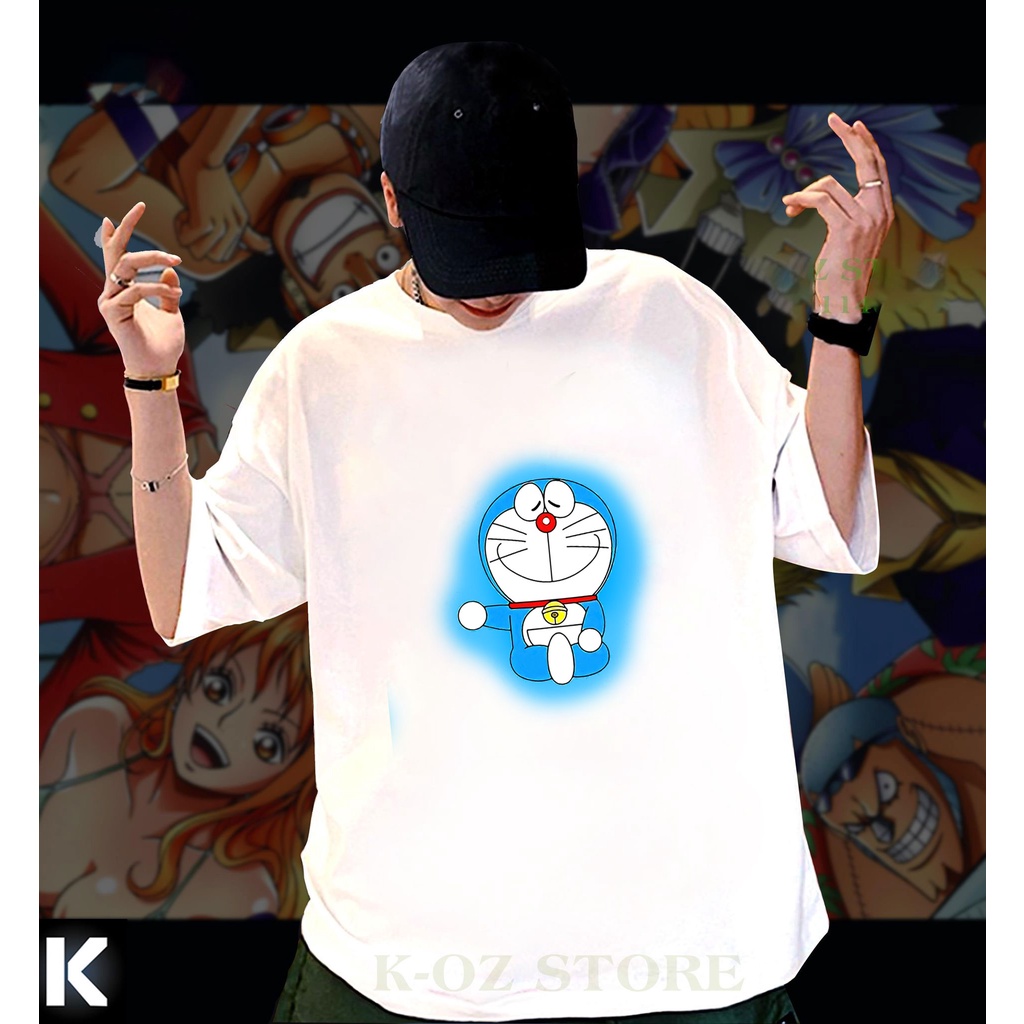 ÁO THUN NGẮN TAY IN HÌNH DORAEMON-MÈO MÁY IN HÌNH HOẠT HÌNH THỜI TRANG CHẤT LIỆU VẢI THOÁNG MÁT CHO ĐỒNG ĐỘI - 230613