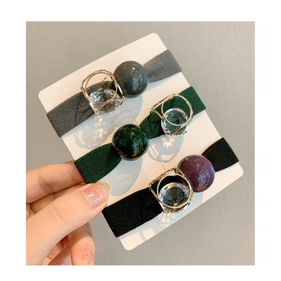 Dây buộc tóc bản to co giãn 4 chiều HD26