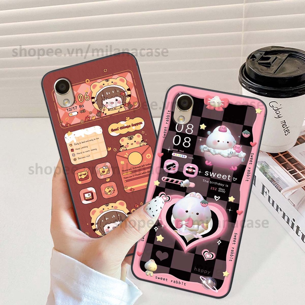 Ốp Oppo A37 / Neo 9 / F1 Plus hình đồng hồ icon gấu mèo cute cực dễ thương ngộ nghĩnh