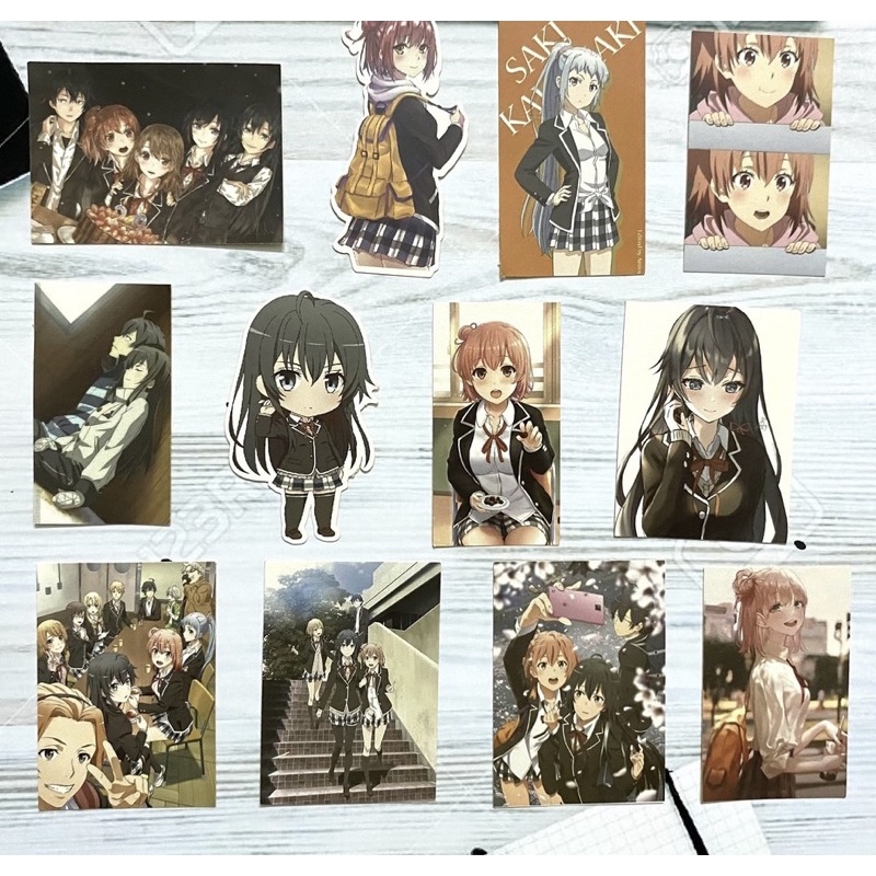 30 Sticker truyện tình thanh Xuân bi hài / hình dán Yahari Ore No Seishun Love Comedy