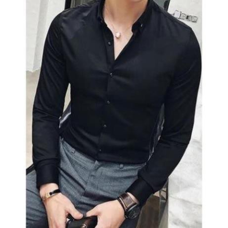 Áo sơ mi nam cổ tàu dài tay, dáng chuẩn, phong cách trẻ trung, năng động, màu sắc đa dạng | BigBuy360 - bigbuy360.vn