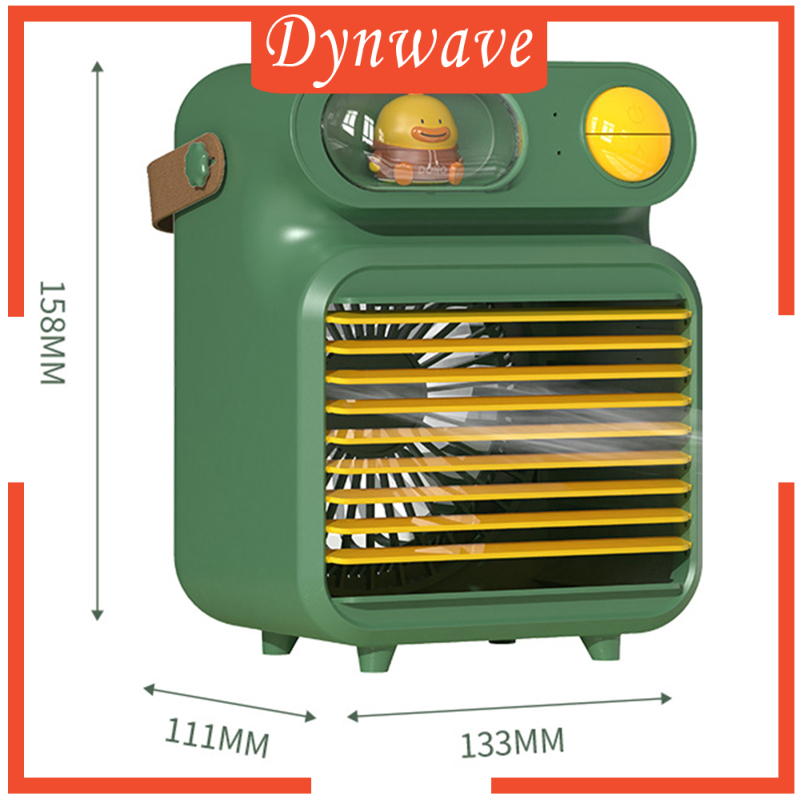 [DYNWAVE]Air Conditioner Humidifier Fan 4000mAh with 150ml Ice Water Tank for Room