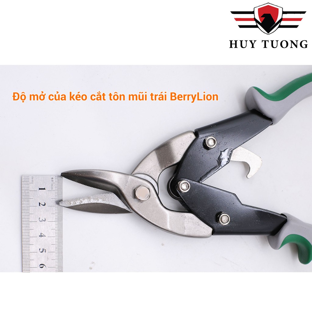 Kéo cắt tôn, thiếc, xương thạch cao, thép mỏng Berrylion đa năng ( Mũi trái, phải, thẳng ) cao cấp - Huy Tưởng