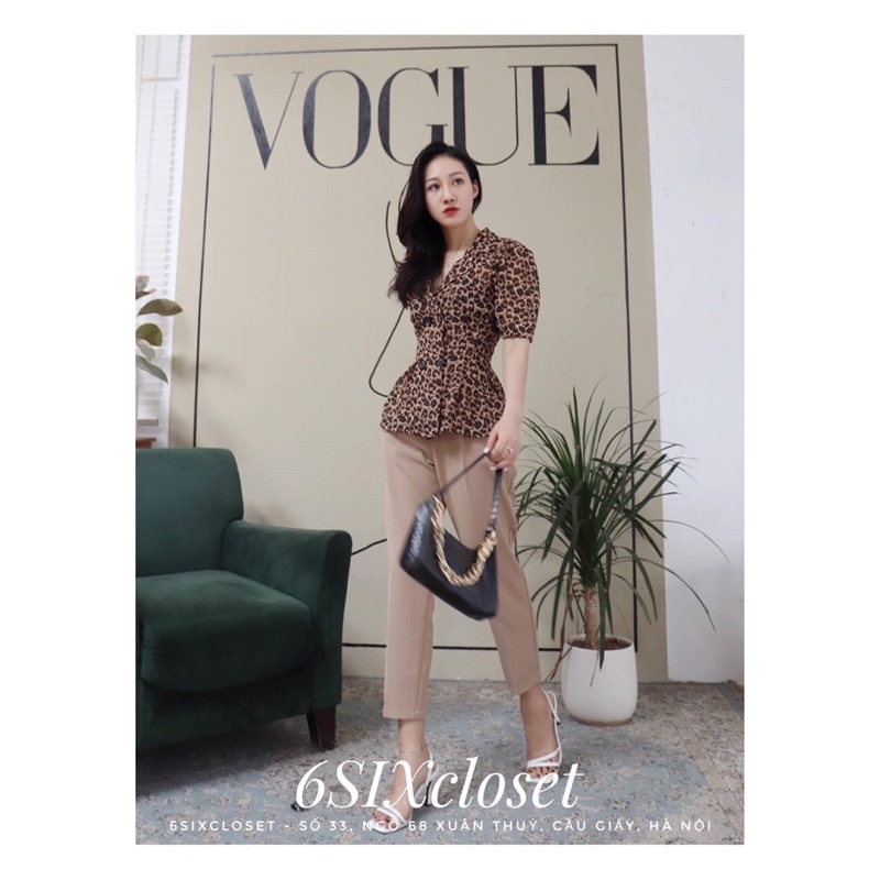 Quần baggy vải cao cấp cạp đỉa hàng thiết kế 6SIX closet
