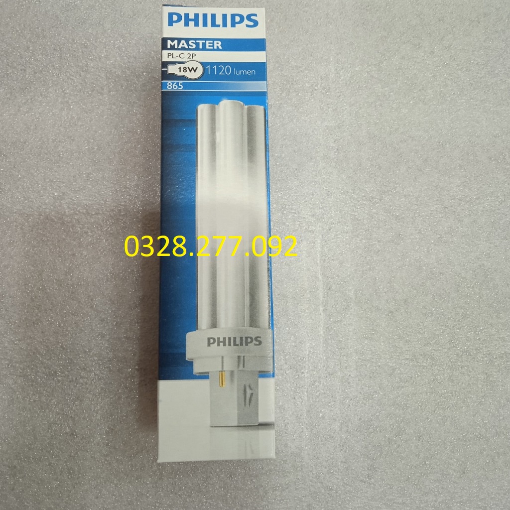 Bóng đèn compact Philips Master PL-C 2P 18W, ánh sáng trắng