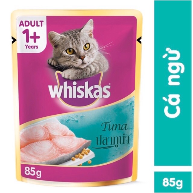 [Mã 44FMCGSALE1 giảm 10% đơn 250K] 24 gói pate Whiskas 85g - Cá Ngừ