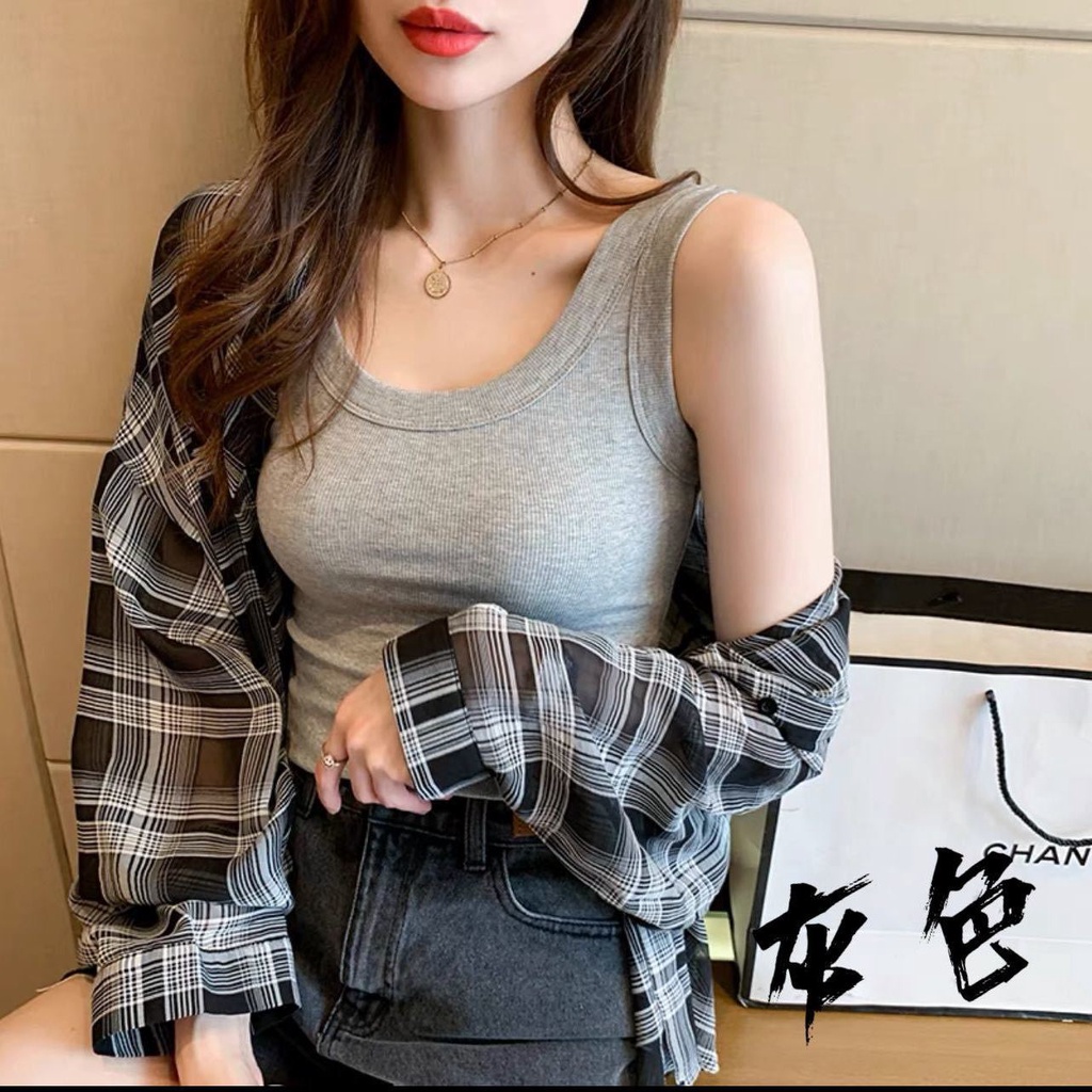 Áo Không Tay Chống Chói Thiết Kế Mỏng Kiểu Dáng Đơn Giản Thời Trang Cho Nữ