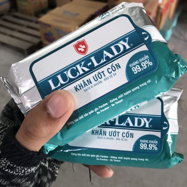 Combo 5 Khăn giấy cồn Luck - Lady