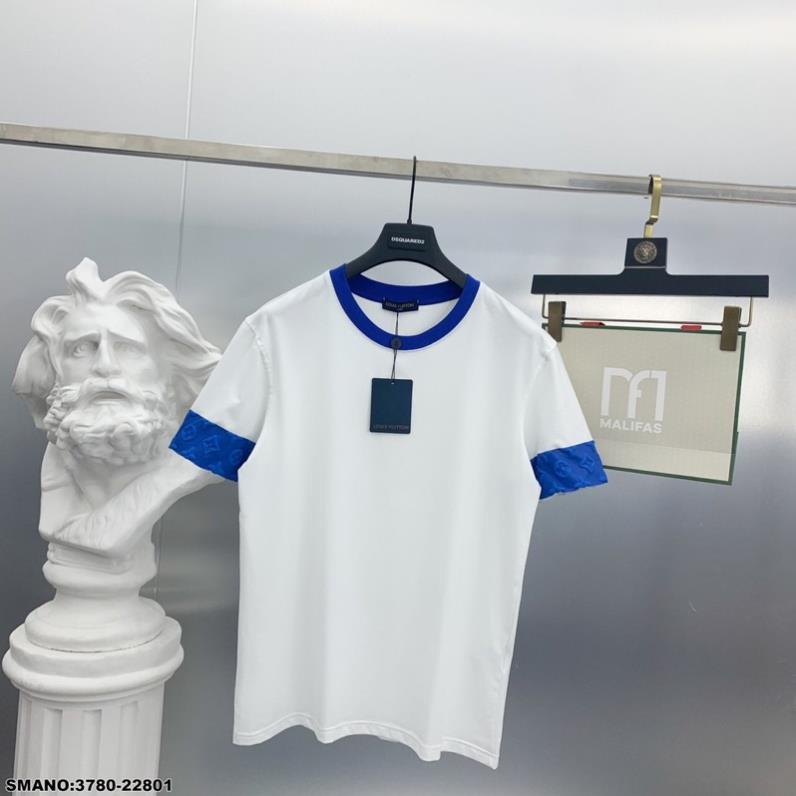 Áo phông nam LV phối cổ xanh cực đẹp-Áo thun nam hàng SPF cao cấp -Dũng Buotique