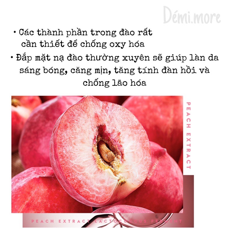 Mặt Nạ Dưỡng Ẩm💕𝑭𝒓𝒆𝒆𝒔𝒉𝒊𝒑💕Mặt Nạ Bioaqua Eruynbeautskin Chiết Xuất Trái Đào Tươi Giúp Dưỡng Ẩm Làm Trắng Da