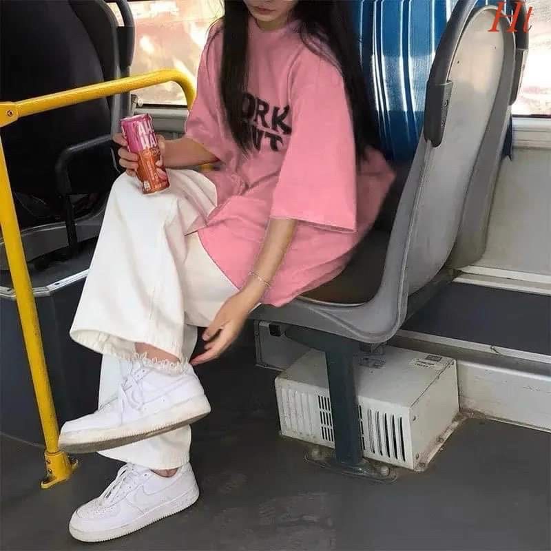 Bộ áo work +quần xuông trắng HT12