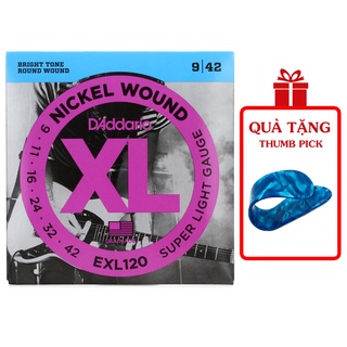 Dây Đàn Guitar Điện - Dây Đàn Điện D'Addario EXL120 [Size 9]