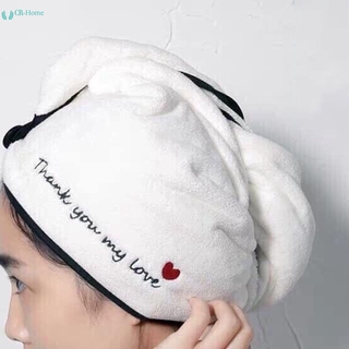 Mũ tắm kiêm khăn lau tóc nhanh khô tiện dụng cho nữ