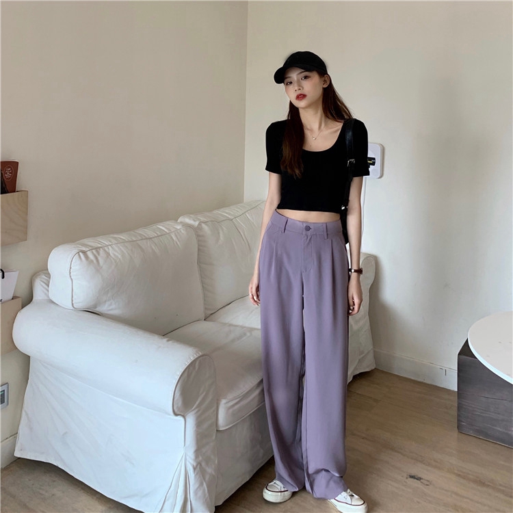 IELGY    Quần Dài Lưng Cao Dáng Ôm Thời Trang Cho Nữ