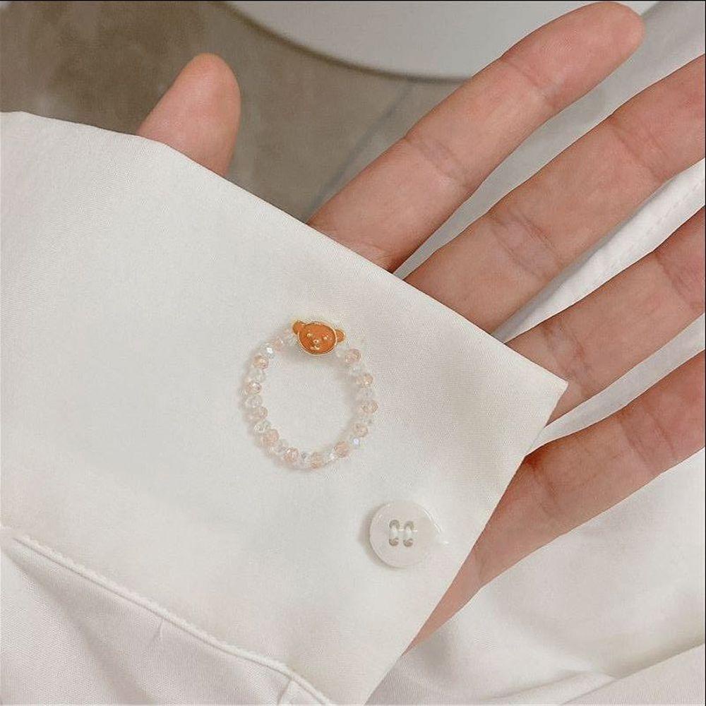 Nhẫn Acrylic Co Giãn Màu Kẹo Ngọt Phong Cách Bohemian Dễ Thương Thời Trang Cho Nữ WMES15H