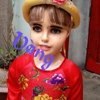 Mấn phối áo dài cách tân. Hoa