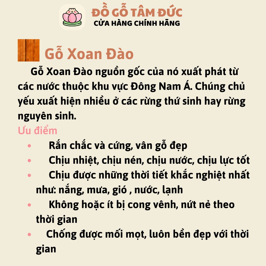 Bàn thờ ông địa thần tài ngang 48cm hộp đèn ông di lặc chân vuông Tâm Đức gỗ xoan đào tặng bộ đèn (BH-6tháng)