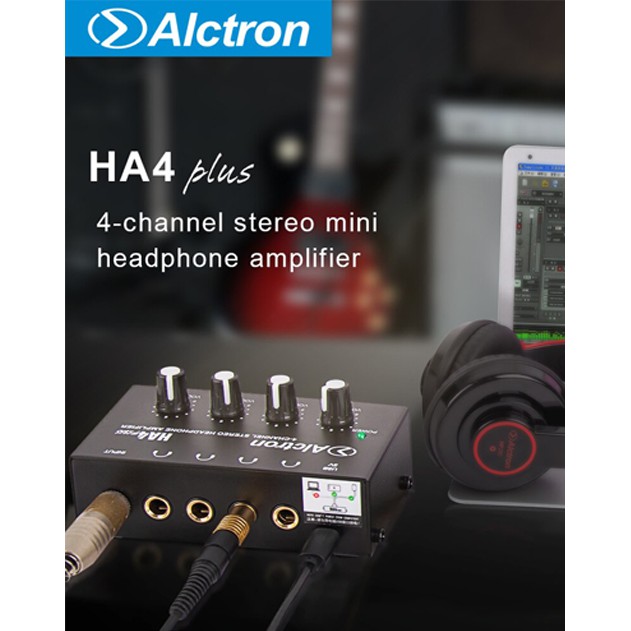 Bộ Chia Tai Nghe 1 cổng ra 4 Cổng Alctron HA4 Plus - Hàng Nhập Khẩu