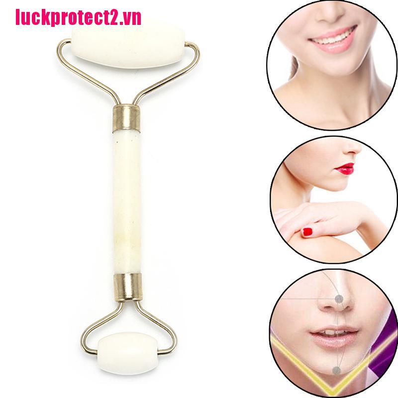 H&L 1x Natural Jade Stone Massager Roller Spa Head Neck Body Facial Beauty Tools