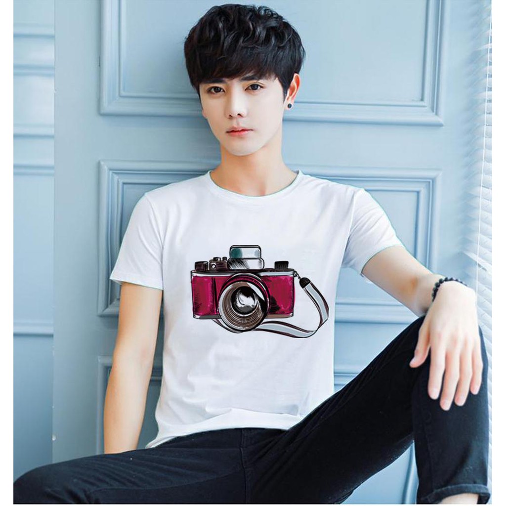 Áo thun Nam in hình Vintage máy ảnh sony - Cotton Thun Phong Cách Cá Tính - Cực Chất Và Đẹp