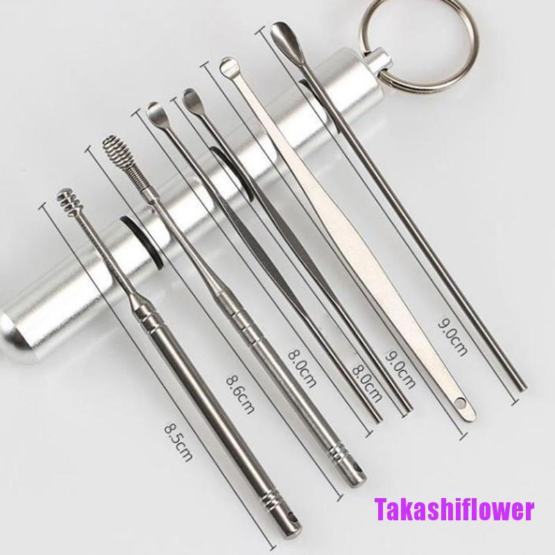 Bộ 6 Dụng Cụ Lấy Ráy Tai Bằng Inox Chuyên Dùng