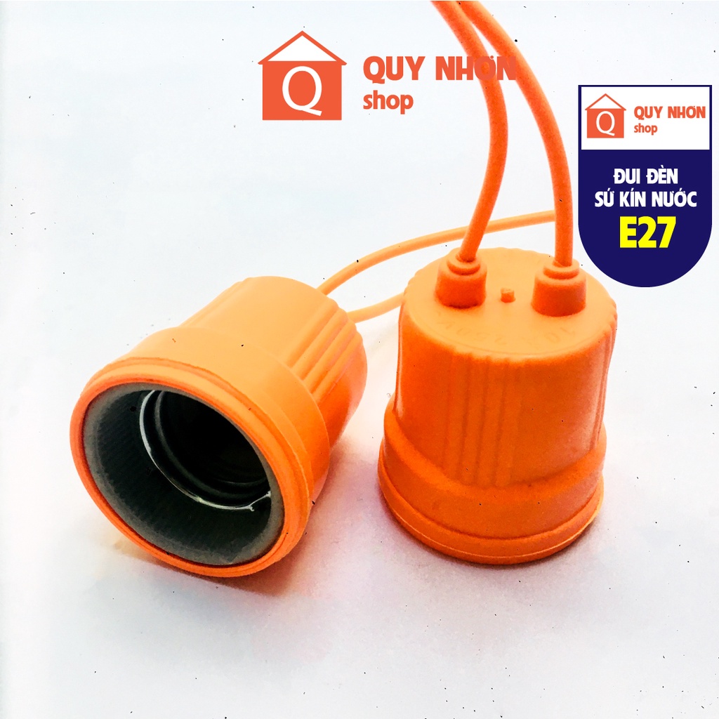 Đui đèn chống nước E27 bằng sứ chất lượng tốt chịu nhiệt độ cao dành cho các loại bóng đèn có công suất cực cao
