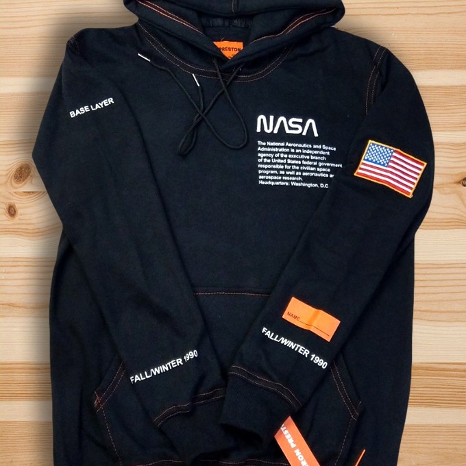 Áo Khoác Hoodie In Hình Nasa X Heron Preston Thời Trang