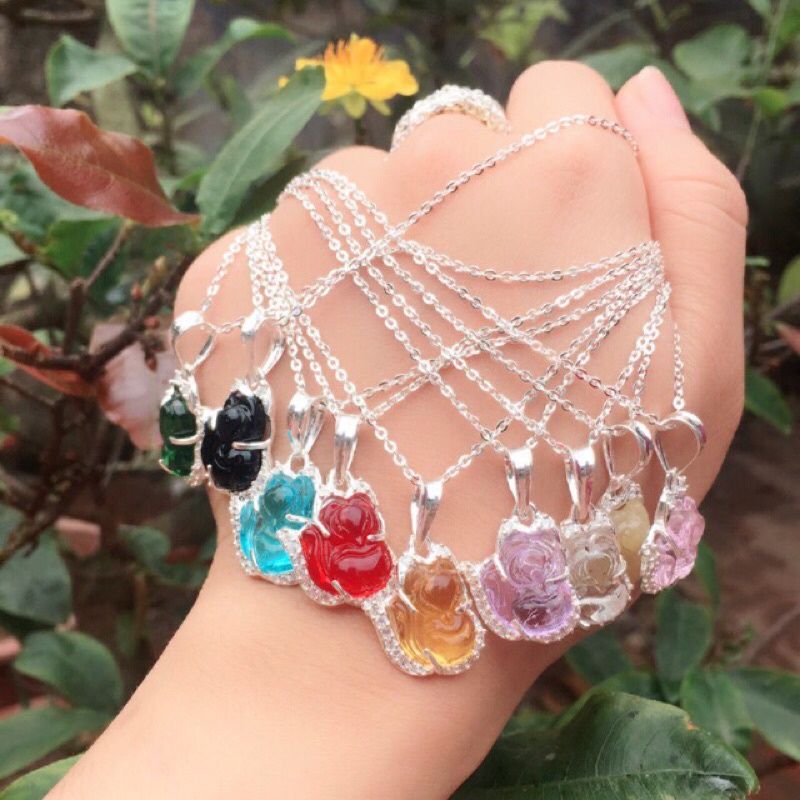 Dây chuyền mặt hồ ly 9 đuôi phong thuỷ cho nữ- chuẩn bạc ta 925