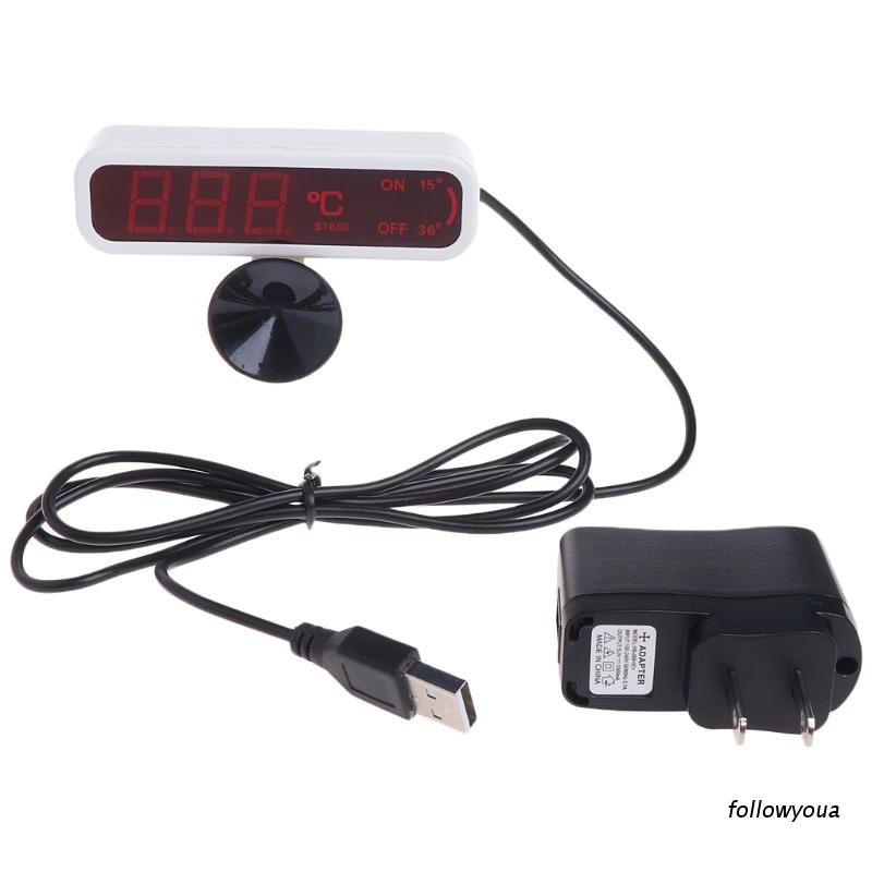 Nhiệt Kế Đo Nhiệt Độ Nước Bể Cá Có Đèn Led