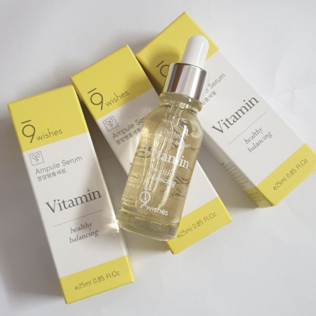 Tinh chất tái tạo 9 Wishes Mega Vitamin Ampule Serum 25ml