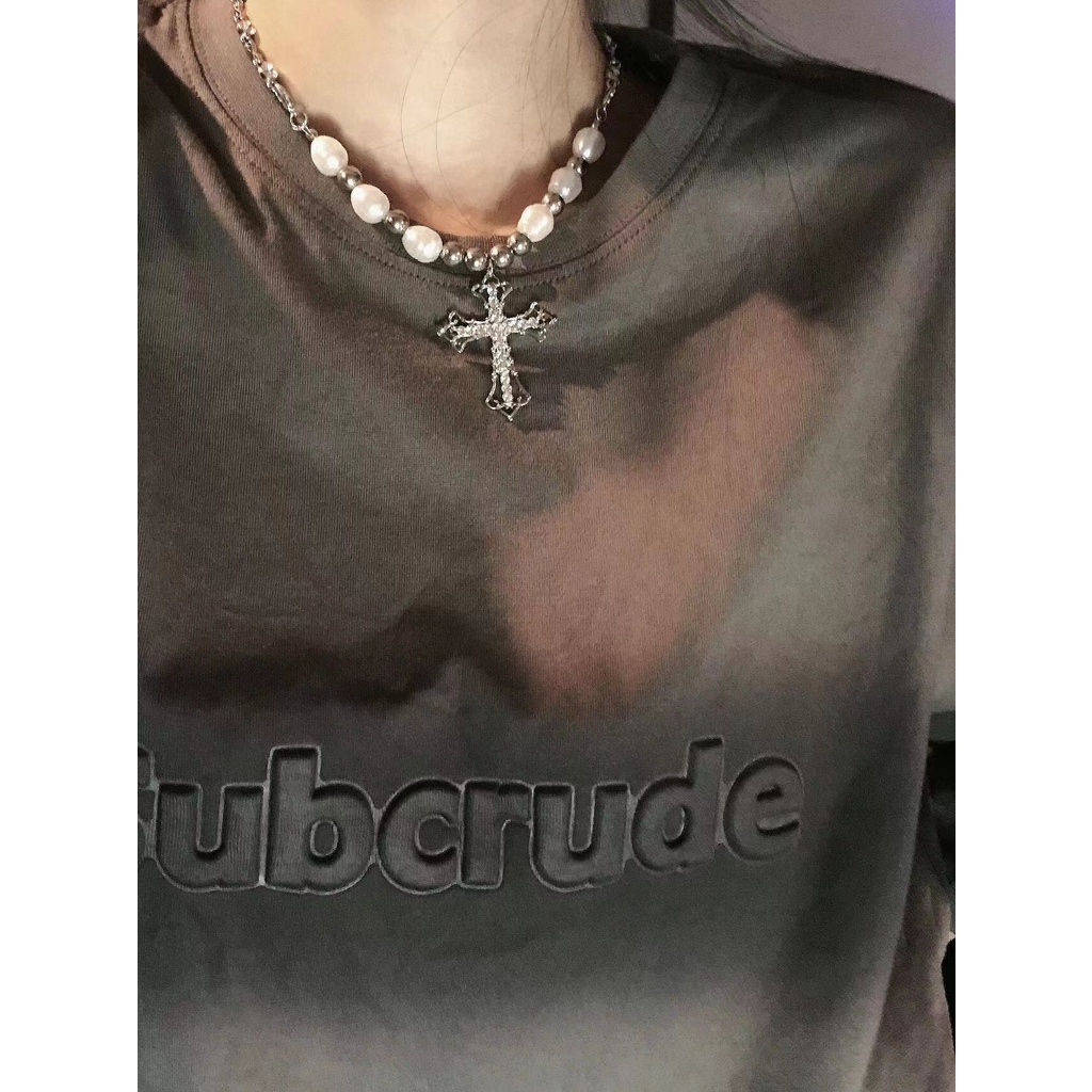 Áo Thun Tay Ngắn In Chữ Kiểu Vintage Mỹ Dễ Phối Đồ Cho Nữ