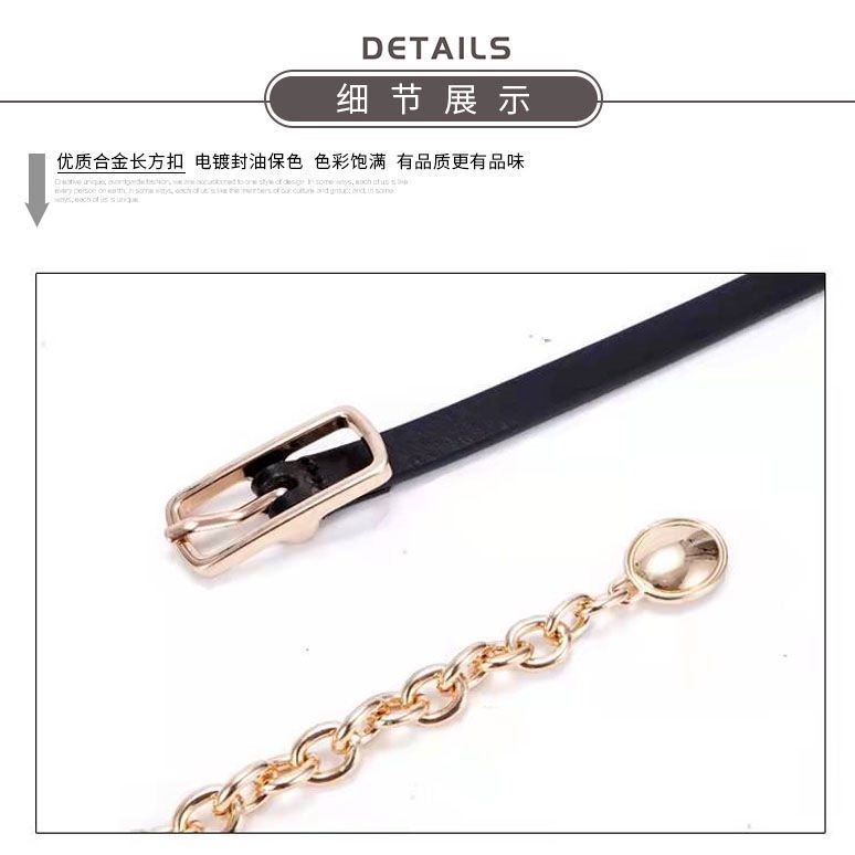 Dây Xích Đeo Thắt Lưng Kèm Váy / Áo Sweater Mỏng Thời Trang Cho Nữ Xiaoxiangfeng